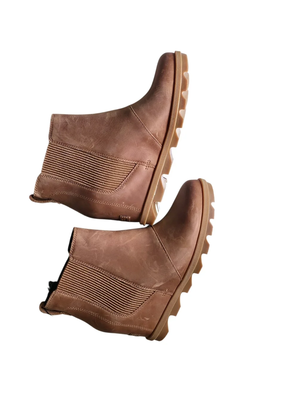 Sorel Joan Rhapsody Chelsea Wedge Waterproof Boots Velvet Tan Women's 10 NWT